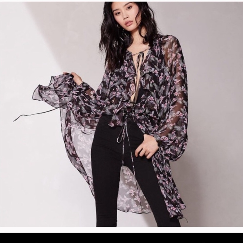 Victoria Secret chiffon duster cover up/ robe